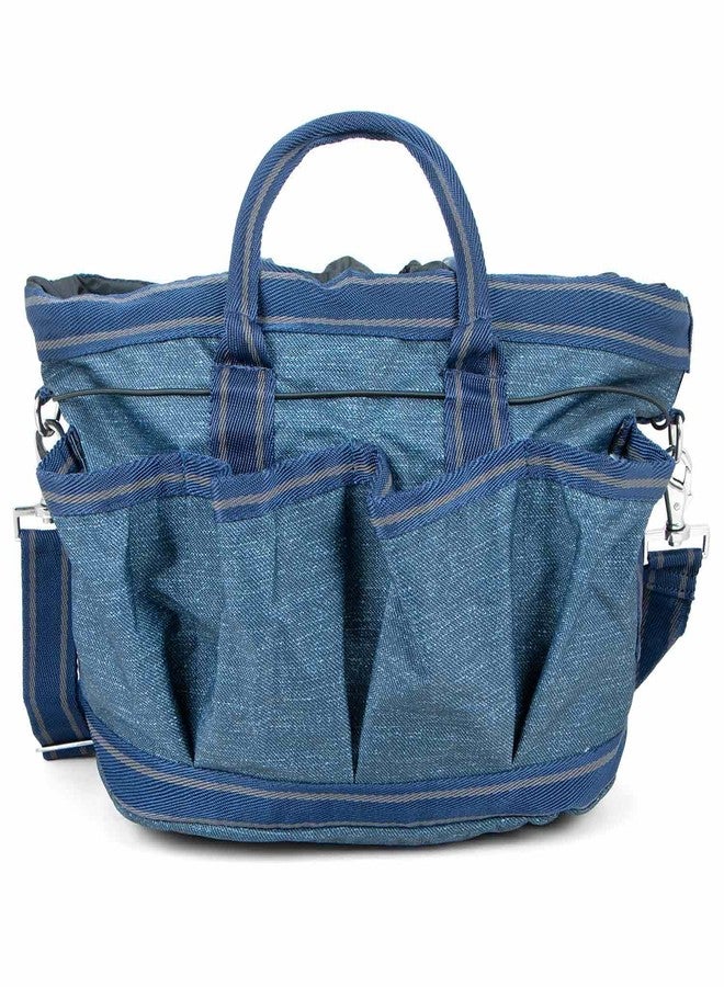 Jeffers Poplar Head Grooming Bag - Horse Grooming Organizer Tote with Pockets for Brushes, Tools, Clippers, Shampoo, Detangler - Stable Barn Kit Carrier for Horses, Pets, Livestock, Blue Jean Baby - Image 1